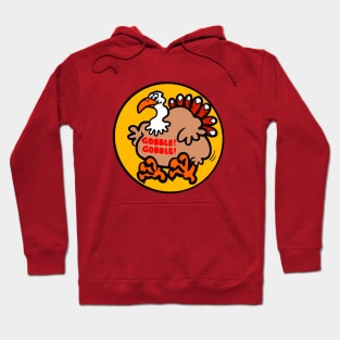 Gobble Gobble Thanksgiving Turkey Cartoon Hoodie